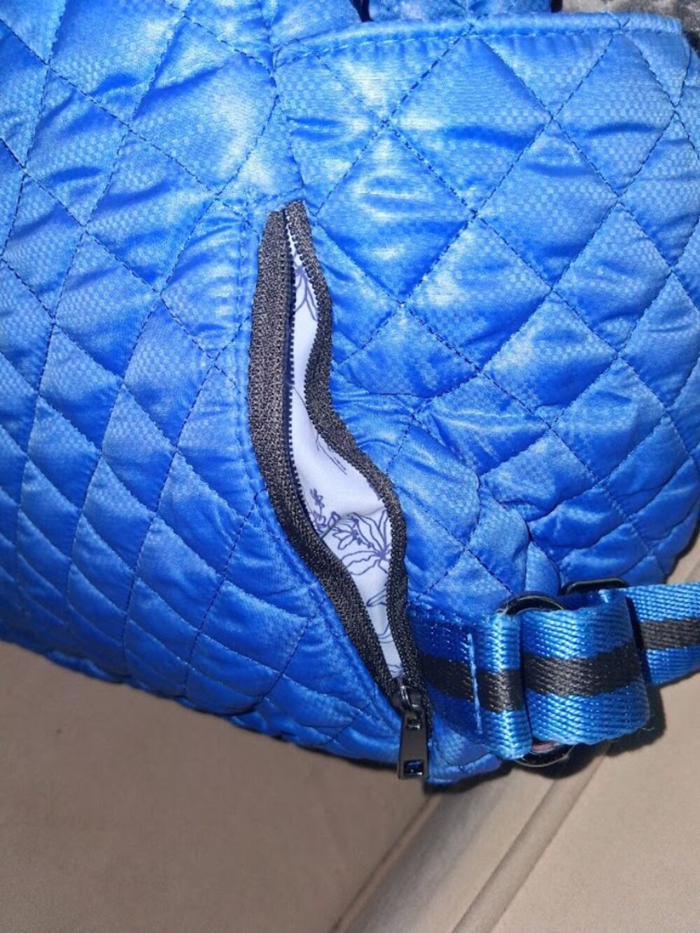 Oliver Thomas Blue Quilted Tennis Backpack - Picture 7 of 7